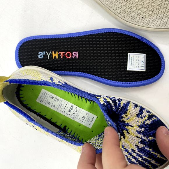 Rothy's Blue Burst Kids Sneakers - Picture 6 of 6